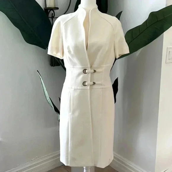 Escada SZ S M Cream Dress Suite - Picture 1 of 15